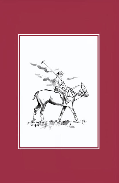 Custom Horse & Owner Portrait – Framed - Plain Mat