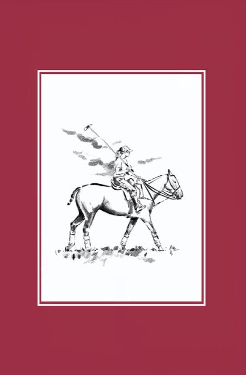Custom Horse & Owner Portrait – Framed - Plain Mat - Morea Polo Saddlery