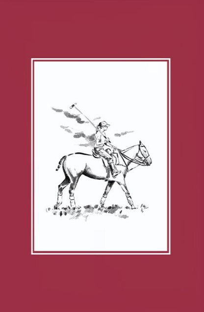 Custom Horse & Owner Portrait – Framed - Plain Mat - Morea Polo Saddlery