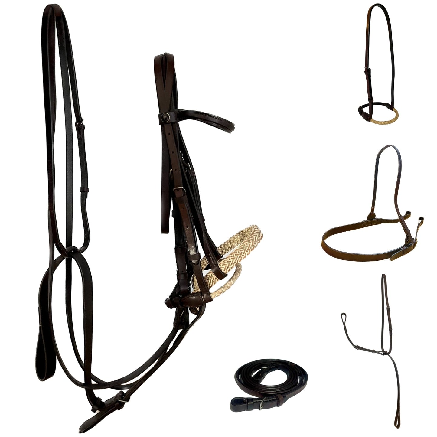 Rawhide Polo Bridle - Morea Polo Saddlery