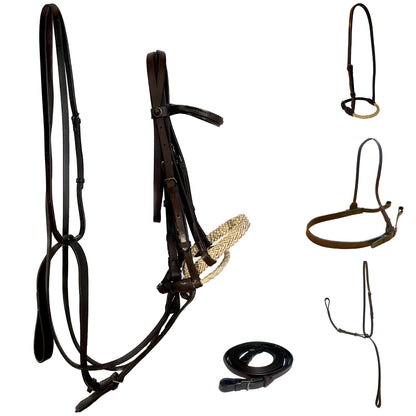 Rawhide Polo Bridle - Morea Polo Saddlery